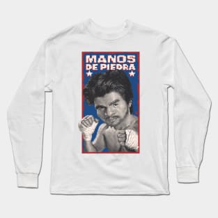 Manos de Piedra - Boxing Pixel Art Long Sleeve T-Shirt